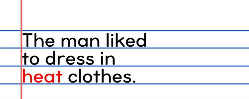 An example of visual discrimination that affects reading comprehension abilities.