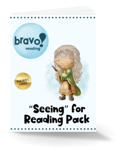 The Bravo! "Seeing" for Reading Pack helps kids with dyslexia overcome reversals in reading and writing