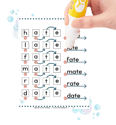 A sample page from the Bravo! Basic, which offers help for dyslexia in a movement based, multisensory way.