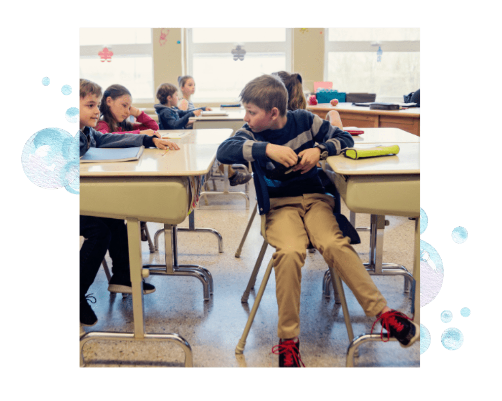 Kids with dyslexia and visual processing disorders struggle to pay attention in class.