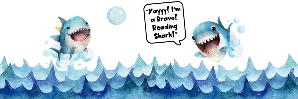 Kids with dyslexia can become reading sharks by using the Bravo! Basic.