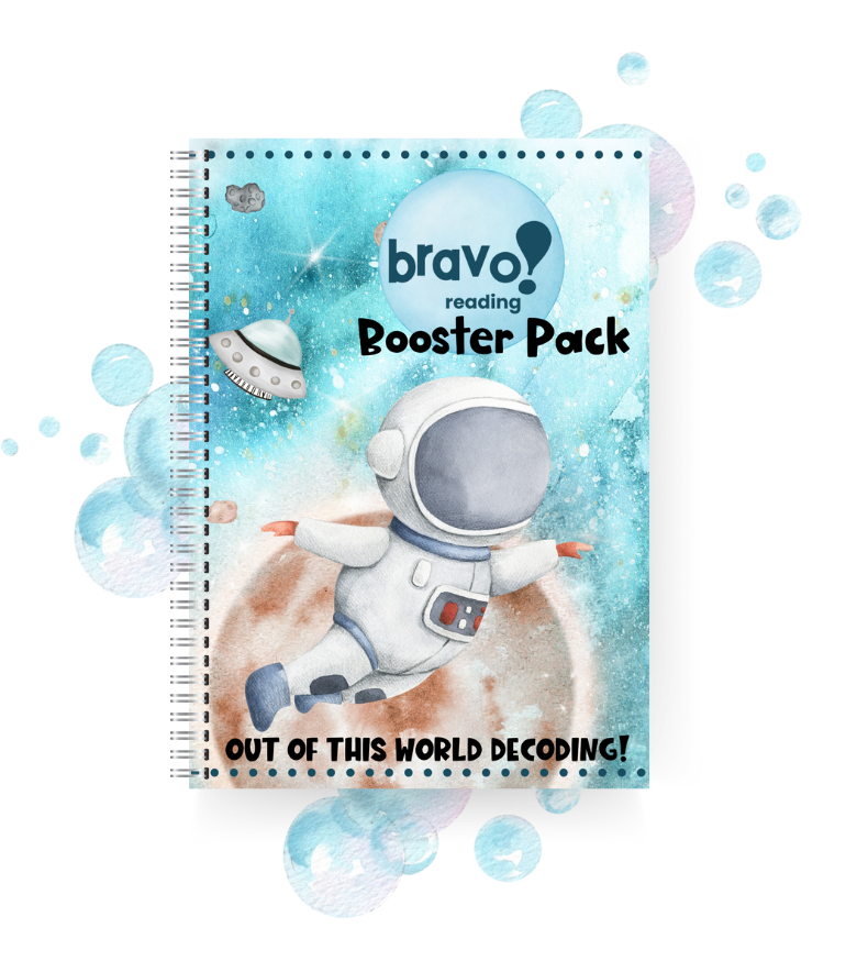 The Bravo! Booster Pack helps kids with dyslexia learn to decode words with ease.