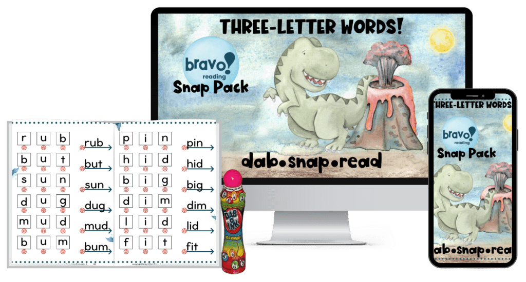 The Bravo! Snap Pack is a free resource that offers decoding activities for kids with dyslexia.