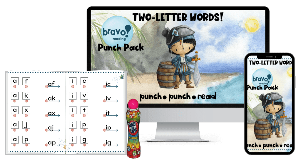 The Bravo! Punch Pack is a free resource to help kids with dyslexia learn to decode words quickly.